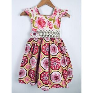 Hopscotch Designs Girls Large Dress Pink with Petticoat Style A Line Skirt USA